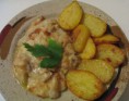 Halibut s krémovou omáčkou